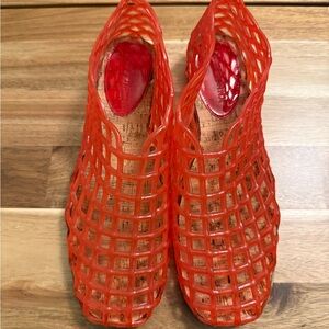 Stylish Red Women's Jelly Flats